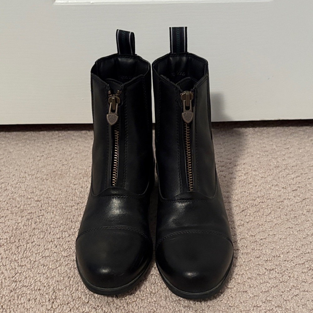 Ariat Black Leather Riding Boots - Picture 5 of 8